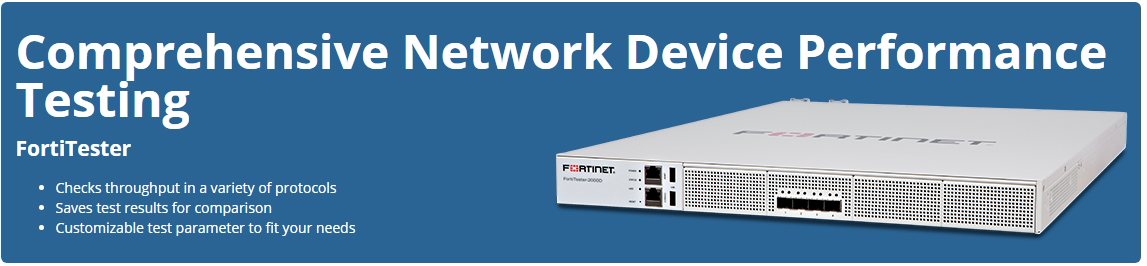 Fortinet Network Testing